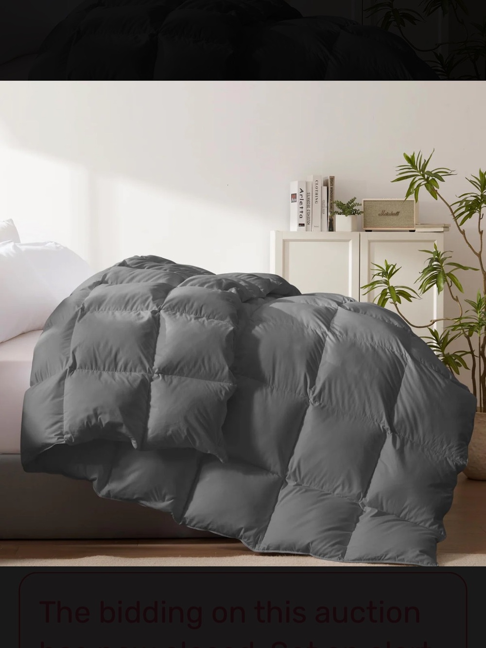 100% Cotton Down Comforter- King Size- 9 lbs